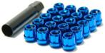 Muteki Open end short Blauw wielmoeren set M12 x 1.5, Ophalen of Verzenden