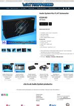 Audio System R12 FLAT Subwoofer 12 inch Plat, Auto diversen, Autospeakers, Gebruikt, Ophalen of Verzenden