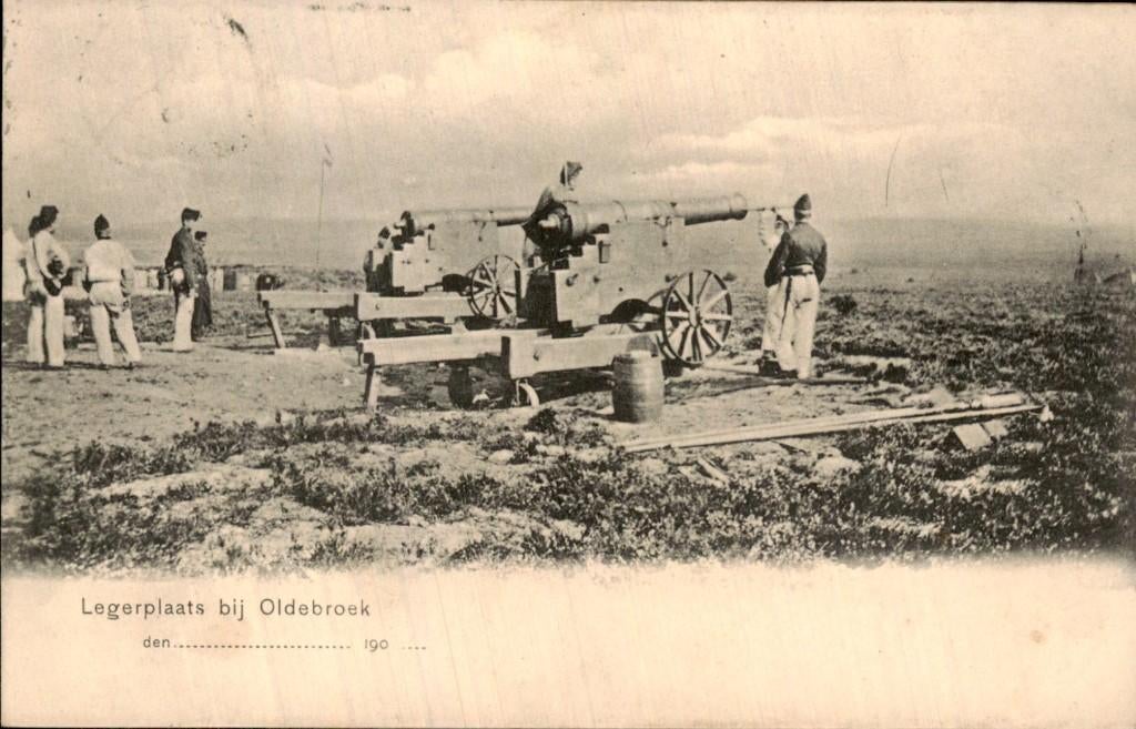 Oldebroek - Lagerplaats - Kanonnen, Ophalen of Verzenden, Voor 1920, Gelopen, Gelderland