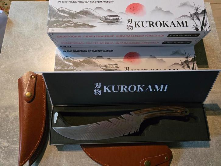 Kurokami Mes - Meesterlijk Japans Vakmanschap, Huis en Inrichting, Keuken | Bestek, Nieuw, Los bestek, Rvs of Chroom, Ophalen of Verzenden