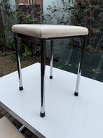 Jaren 60 eethoekje formica en metaal chroom tafel, Ophalen, Gebruikt, 100 tot 150 cm, Overige materialen