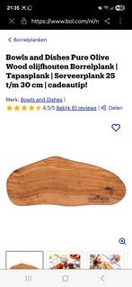 Houten borrelplank tapasplank serveerplank, Huis en Inrichting, Woonaccessoires | Overige, Ophalen of Verzenden, Nieuw