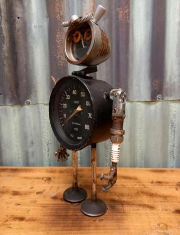 Metalen robot - upcycling - metal art - mancave beschikbaar voor biedingen