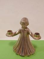 Metalen Kaarsen Standaard  Kleine Engel, Antiek en Kunst, Curiosa en Brocante, Ophalen of Verzenden