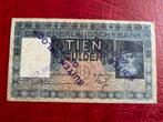 Tien gulden 1939 met buiten omloop stempel, Postzegels en Munten, Bankbiljetten | Nederland, Ophalen of Verzenden, 10 gulden, Los biljet