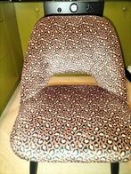 2 velvet tijgerprint stoelen, Huis en Inrichting, Stoelen, Ophalen, Zo goed als nieuw