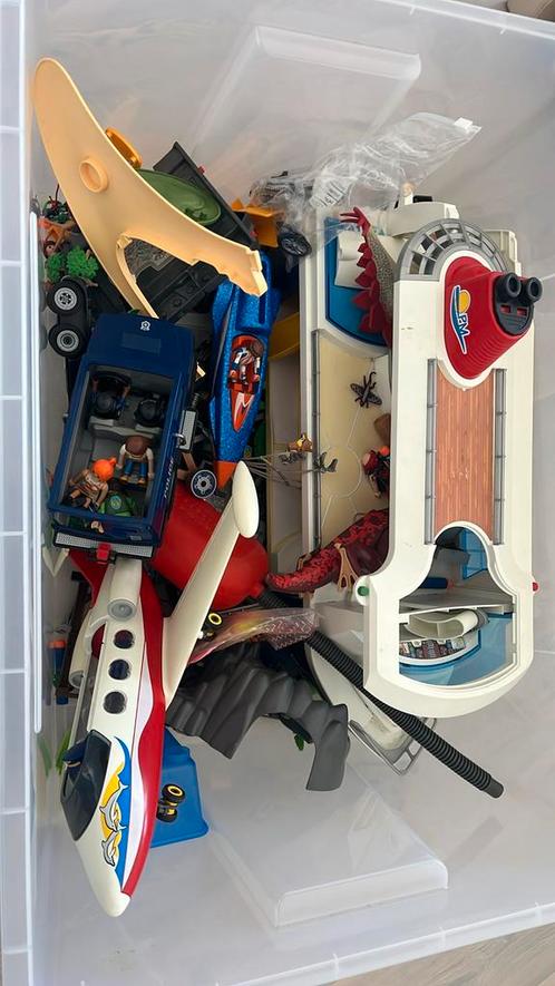 Grote bak vol met Playmobil, Kinderen en Baby's, Speelgoed | Playmobil, Gebruikt, Los playmobil, Ophalen