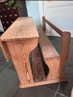 Vintage Houten Schoolbank, Antiek en Kunst, Antiek | Meubels | Stoelen en Banken, Ophalen