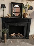 Antieke Belgische schouw, Huis en Inrichting, Ophalen of Verzenden, Zo goed als nieuw, Vrijstaande haard, Houthaard