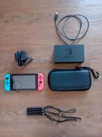 Nintendo Switch + Dock + case, Spelcomputers en Games, Gebruikt, Online, 1 speler, Ophalen of Verzenden