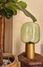 House Doctor tafellamp lamp messing goud groen glas e27, Huis en Inrichting, Lampen | Tafellampen, Ophalen, Zo goed als nieuw