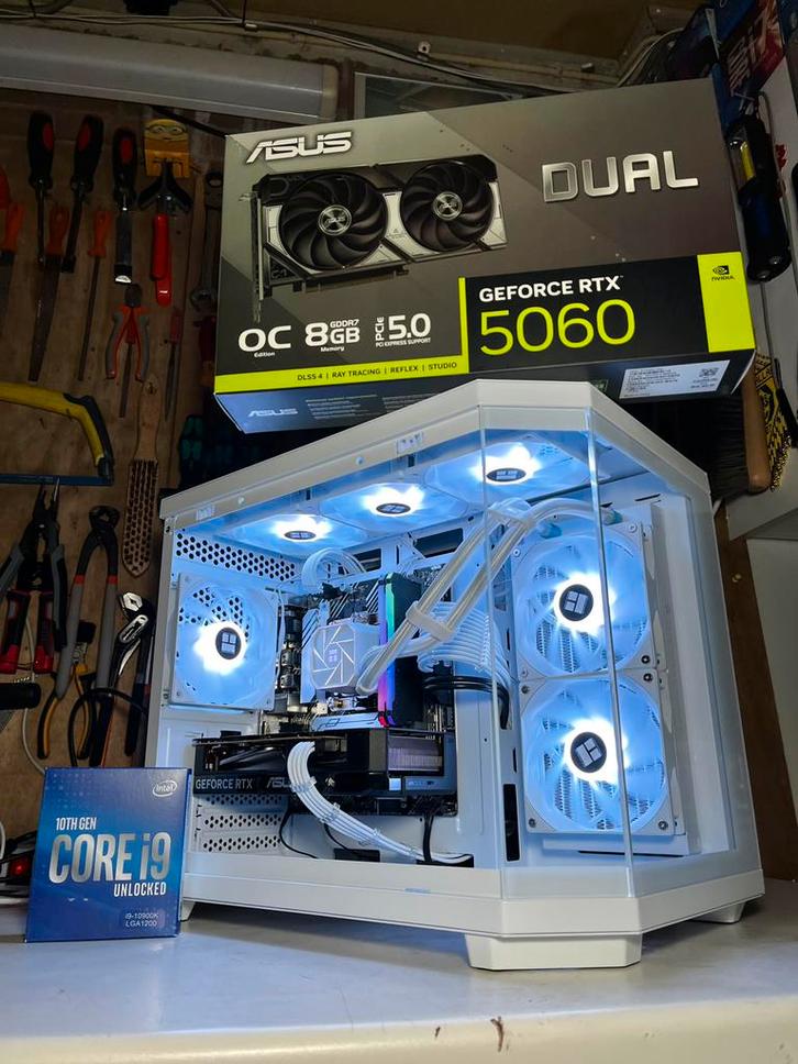 [NIEUW] Game PC | i9 10900K | RTX 5060, Computers en Software, Desktop Pc's, Nieuw, 4 Ghz of meer, SSD, 32 GB, Met videokaart