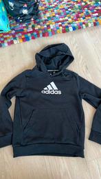 Adidas hoodie sweater zwart 134 140, Adidas, Gebruikt, Jongen of Meisje, Trui of Vest