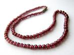 Prachtige Granaat ketting collier, Ophalen, Zo goed als nieuw, Steen of Mineraal, Met edelsteen
