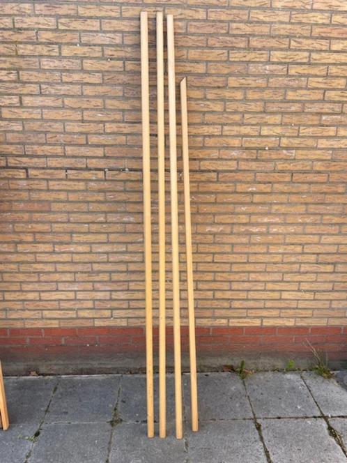 4 Koplatten – Deurlijsten 12 x 34 mm, Doe-het-zelf en Verbouw, Deuren en Horren, Zo goed als nieuw, 200 tot 215 cm, Hout, Ophalen