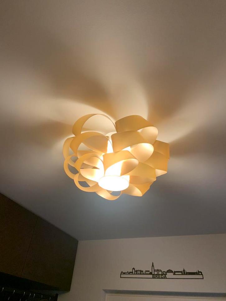 Plafondlamp Cloud van Linea Zero (Home24), goud, 40 cm, Huis en Inrichting, Lampen | Plafondlampen, Zo goed als nieuw, Overige materialen