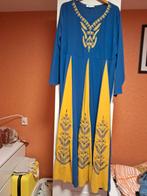 Abaya kaftan takshita anarkali Marokkaanse jurk, Nieuw, Blauw, Maat 42/44 (L), Ophalen of Verzenden