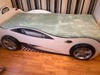 Auto bed met lade en extra matras, Ophalen, 85 tot 100 cm, Zo goed als nieuw, Matras