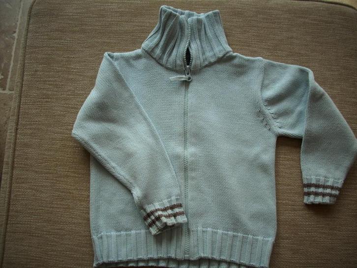 Blauw Vest maat 104, Kinderen en Baby's, Kinderkleding | Maat 104, Zo goed als nieuw, Jongen of Meisje, Trui of Vest, Ophalen of Verzenden