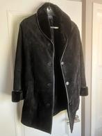 ZGAN zwarte suède dames winterjas maat 38 Vroom & Dreesman, Zwart, Ophalen of Verzenden, Zo goed als nieuw, Vroom en Dreesman V&D