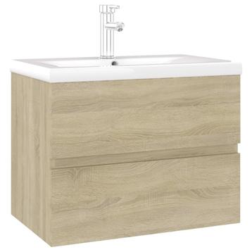 NIEUWE Wastafelkast met ingebouwde wastafel, mengkraan en po beschikbaar voor biedingen