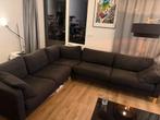 Hoekbank zwart/antraciet 240-280-90, Ophalen, Gebruikt, Stof