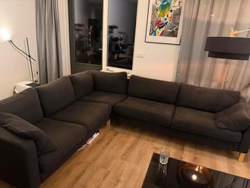 Hoekbank zwart/antraciet 240-280-90 beschikbaar voor biedingen