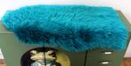 2 Schapenvachten, wit en blauw, dierenvellen, Huis en Inrichting, Stoffering | Tapijten en Kleden, Zo goed als nieuw, Rechthoekig