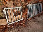 POORT galva  100 x 100 cm incl restan hekwerk, Tuin en Terras, Ophalen, Zo goed als nieuw, IJzer, Tuinhek