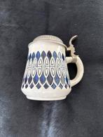 Vintage Bierpul met Tinnen Deksel, Antiek en Kunst, Antiek | Keramiek en Aardewerk, Ophalen