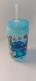 Beker (plastic) Stitch met rietje, Overige materialen, Overige typen, Nieuw, Ophalen of Verzenden