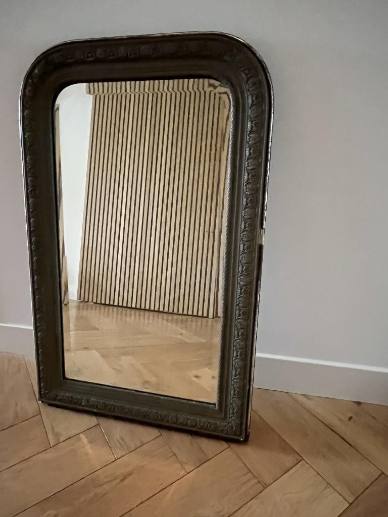 Antieke boogspiegel- Franse stijl, Ophalen, Overige vormen, 50 tot 100 cm, Minder dan 100 cm