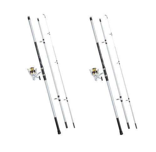 2x NIEUW Set Mitchell Strandhengels 4,50 Meter + Molens 7000, Watersport en Boten, Hengelsport | Zeevissen, Nieuw, Complete set
