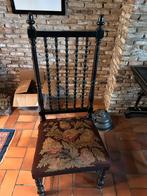 Antieke Spijlenstoel met Tapijt Zitting, Ophalen