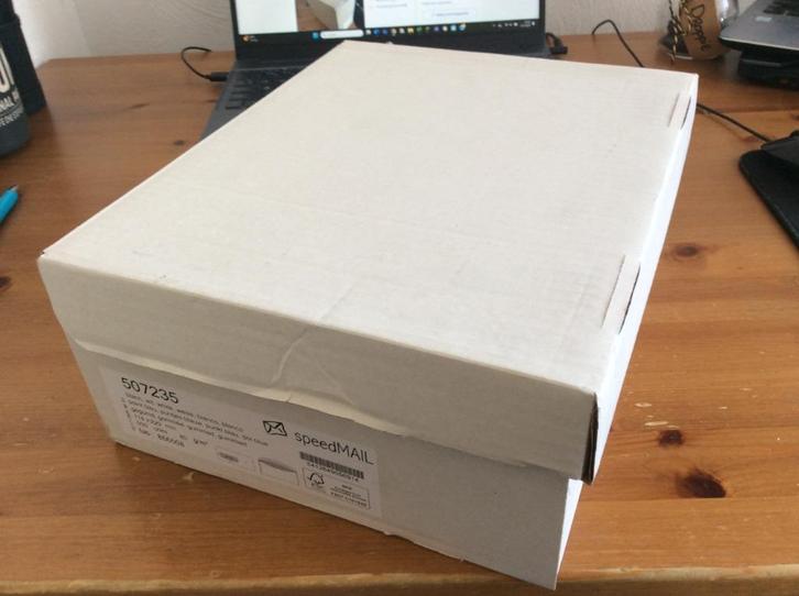 Speedmail envelop venster links wit 80g 114x229mm doos 500, Diversen, Papierwaren, Nieuw, Ophalen of Verzenden