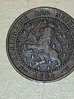 Cent uit 1881, Ophalen of Verzenden, Koning Willem III, 1 cent, Losse munt