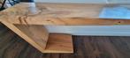 side tafel (hard)hout 100x30x53 cm, Ophalen, Zo goed als nieuw, 25 tot 50 cm, Rechthoekig