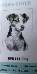 Borduurpakket compleet Hond 18 x 25cm, Ophalen of Verzenden, Nieuw, Borduurpakket