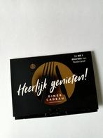 Dinerbon  € 150,00, Tickets en Kaartjes, Kortingen en Cadeaubonnen, Twee personen, Cadeaubon, Overige typen