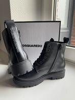 Dsquared2 biker boots zwart 37 veters Dsquared 2, Verzenden, Zo goed als nieuw, Zwart