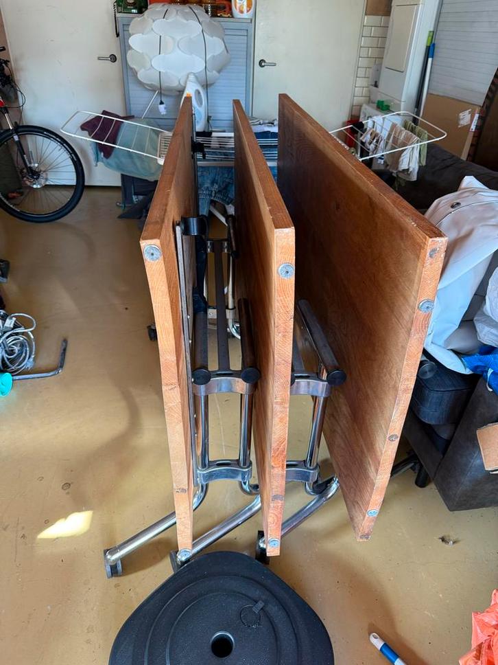 Klaptafel / Eettafel - Vergadertafel, Huis en Inrichting, Tafels | Eettafels, Gebruikt, 100 tot 150 cm, 150 tot 200 cm, Vijf personen of meer