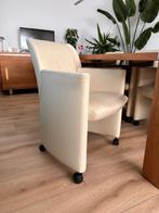 Zes Leolux fauteuilles eetkamer stoelen, Huis en Inrichting, Fauteuils, Ophalen, Gebruikt, Minder dan 75 cm, Leer