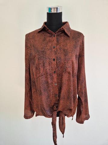 Top06AN - Bruin-zwarte Ambika blouse maat XL (1) beschikbaar voor biedingen
