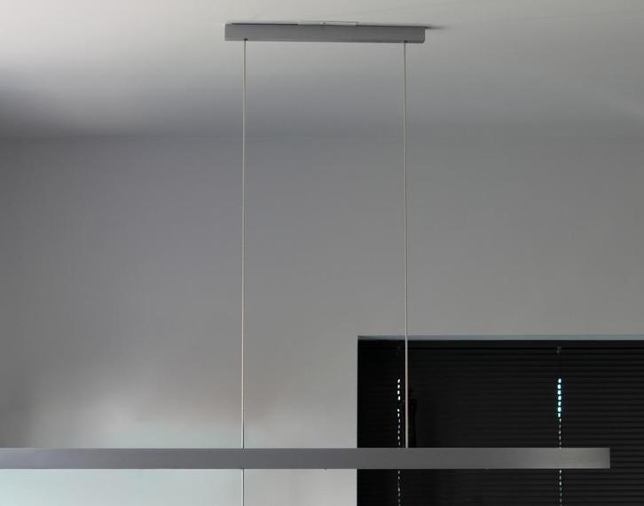 Te koop: mooie design hanglamp., Huis en Inrichting, Lampen | Hanglampen, Zo goed als nieuw, 75 cm of meer, Glas, Metaal, Ophalen
