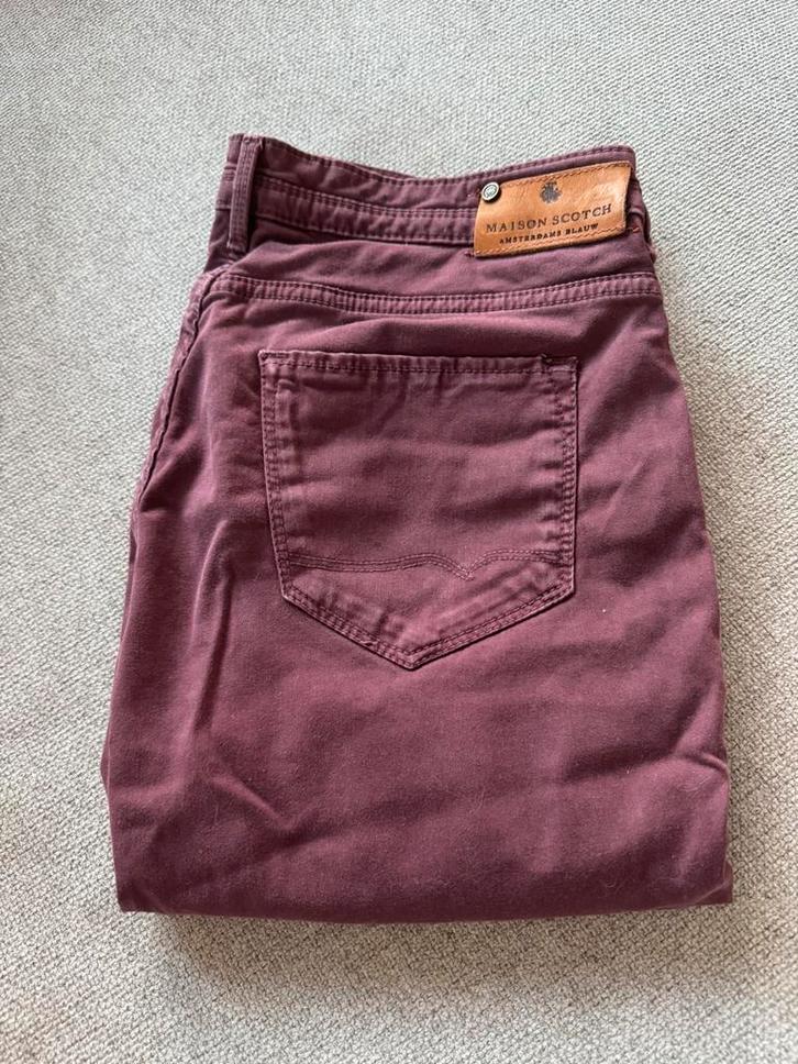 Maison Scotch – maat 28/32 (bordeauxrood), Kleding | Dames, Spijkerbroeken en Jeans, Gedragen, W28 - W29 (confectie 36), Overige kleuren