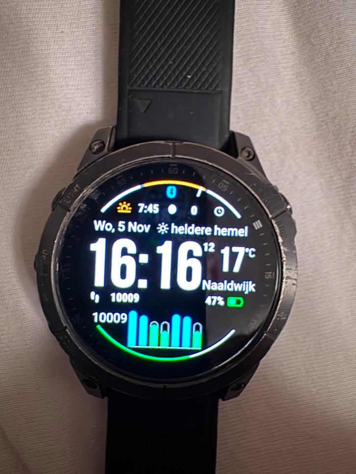 Garmin Epix (Gen 2), Sieraden, Tassen en Uiterlijk, Smartwatches, Zo goed als nieuw, Android, Zwart, Afstand, Waterdicht, Ophalen of Verzenden