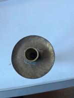 Koperen kandelaar met brede voet, Ophalen of Verzenden, Koper of Brons