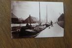 Loppersum Wijmers Boot en Molen op Achtergrond, Foto, Ophalen of Verzenden, Zo goed als nieuw, Voor 1940