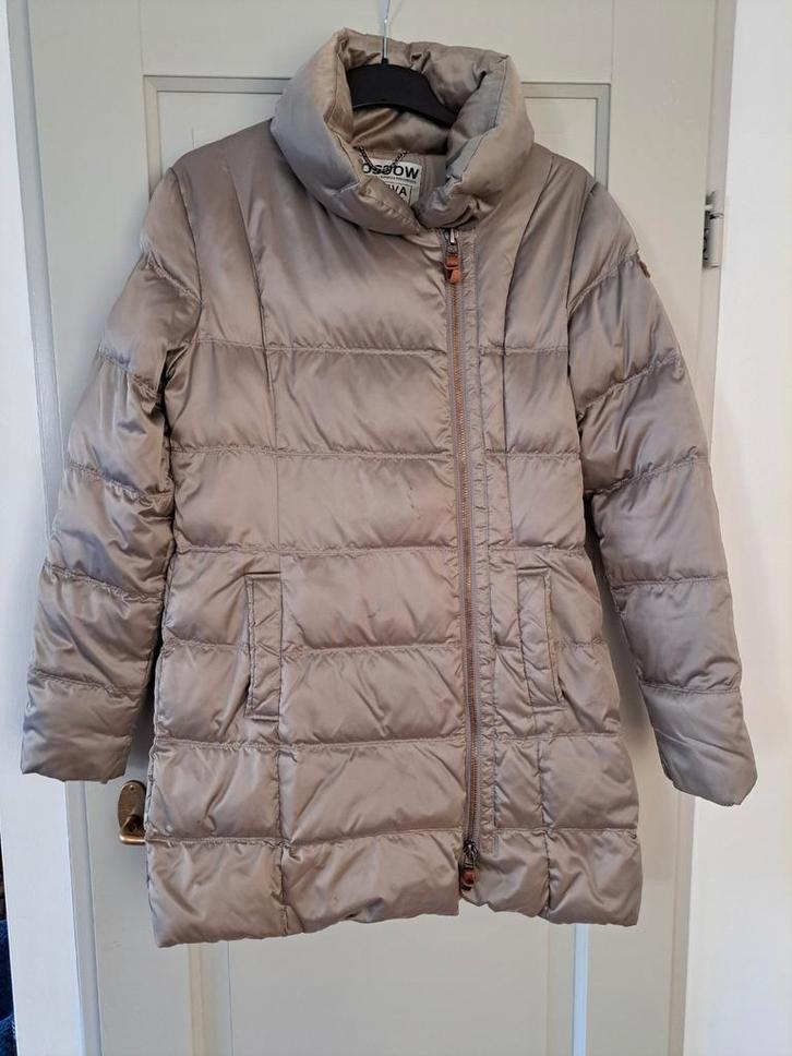 Mooie Moscow Parka jas - Maat M/L, Kleding | Dames, Jassen | Winter, Zo goed als nieuw, Maat 38/40 (M), Beige, Ophalen of Verzenden