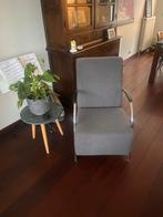 Grijze stoel te koop, Huis en Inrichting, Ophalen, Metaal, Fauteuil, Zo goed als nieuw